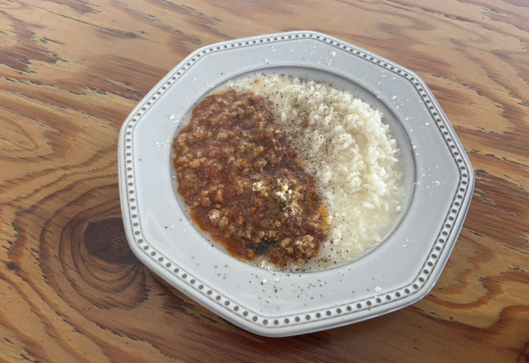 トマトカレーチーズリゾット